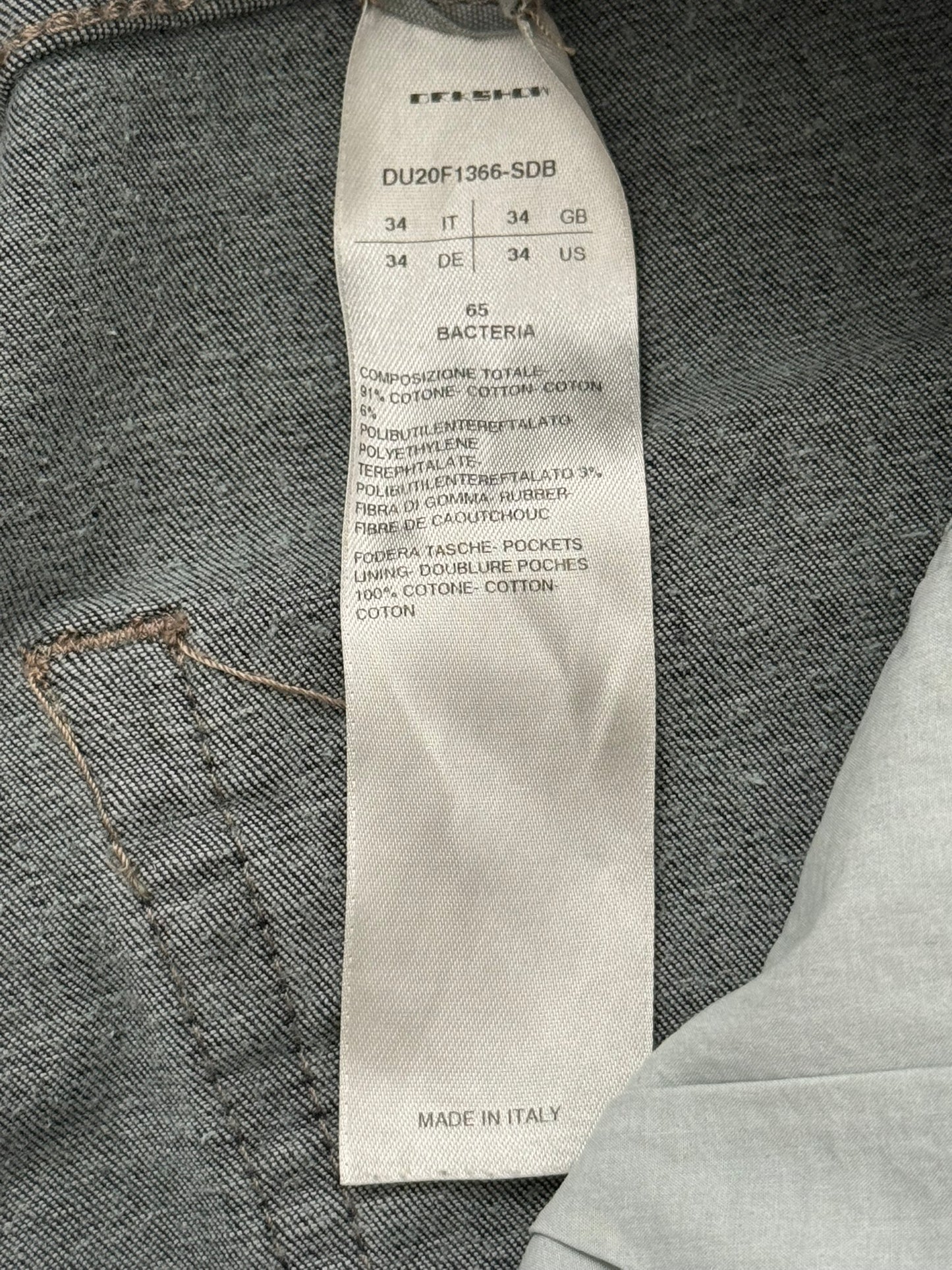 FW20 Rick Owens DRKSHDW Bacteria Wash Detroit Denim Jeans