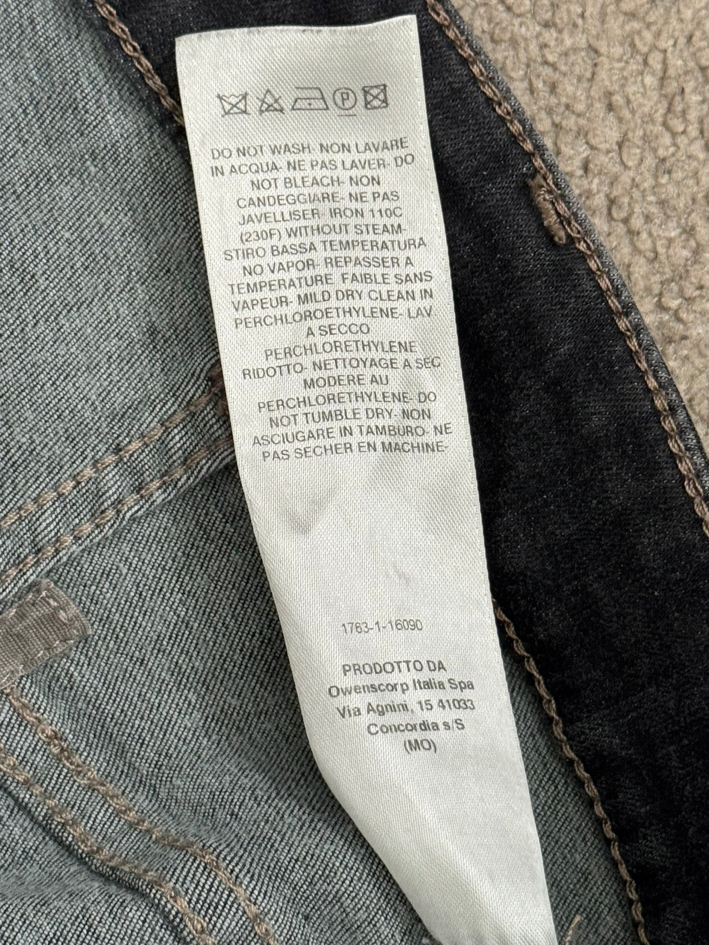 FW20 Rick Owens DRKSHDW Bacteria Wash Detroit Denim Jeans