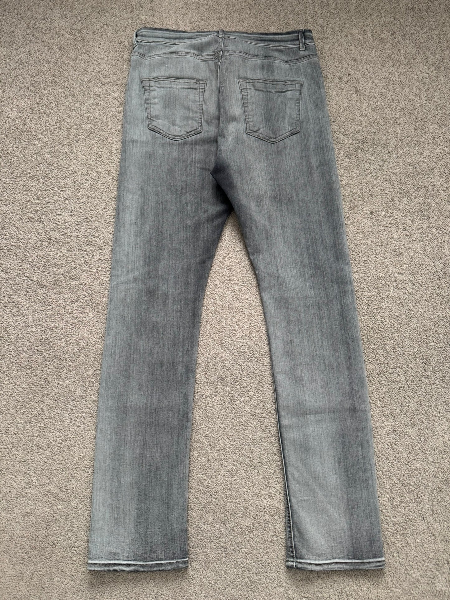 FW20 Rick Owens DRKSHDW Bacteria Wash Detroit Denim Jeans