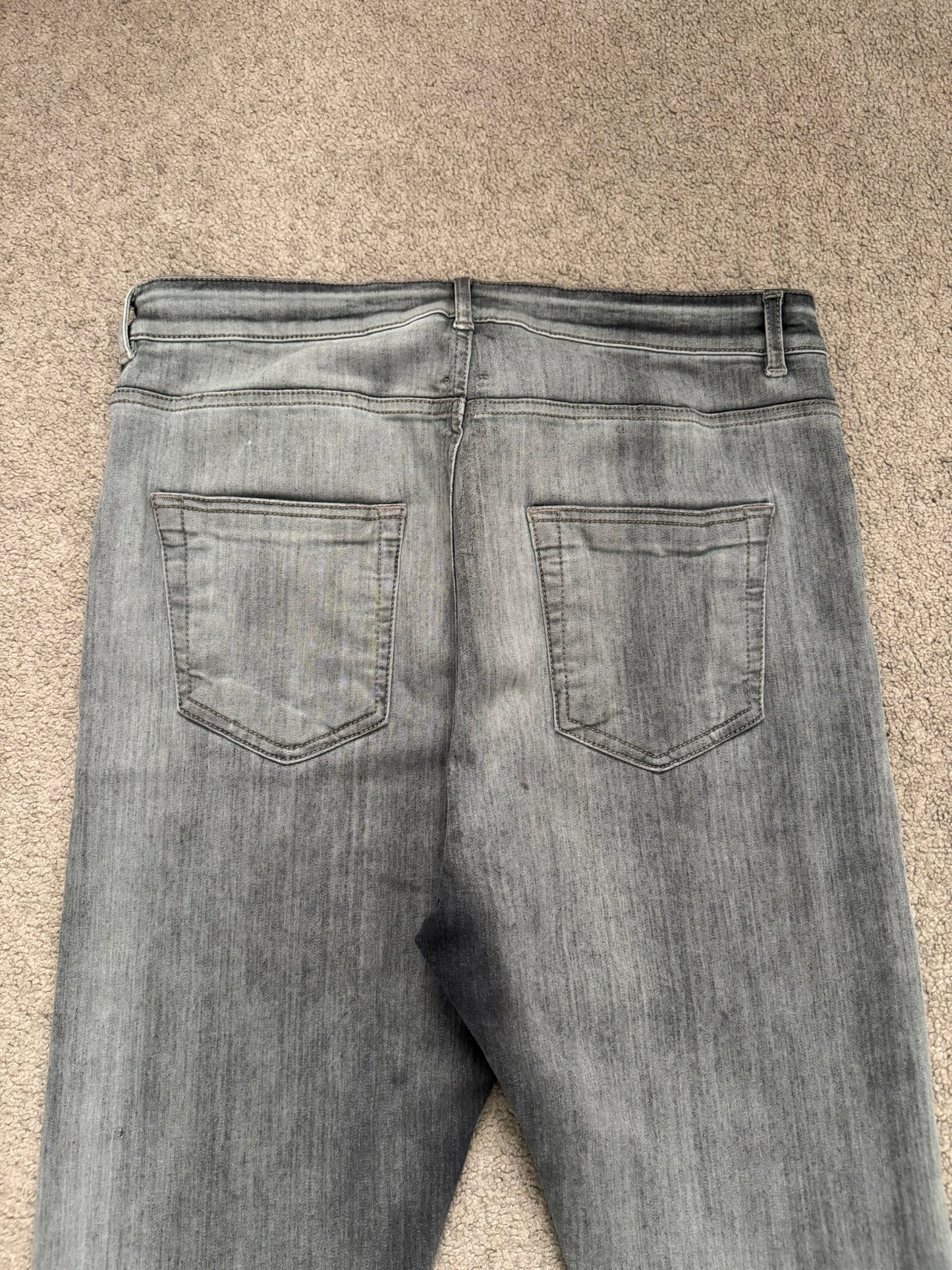 FW20 Rick Owens DRKSHDW Bacteria Wash Detroit Denim Jeans