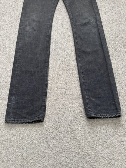 Dior Homme by Hedi Slimane MIJ Faded Black Clawmark Denim Jeans
