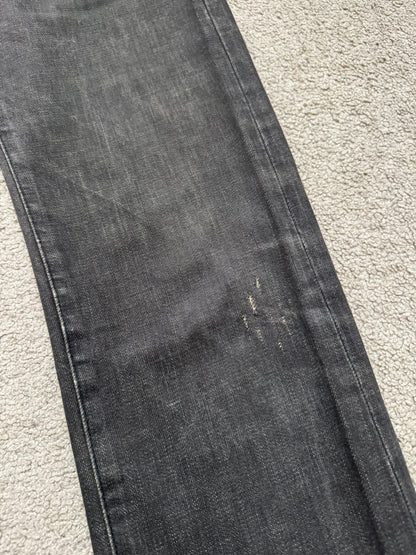 Dior Homme by Hedi Slimane MIJ Faded Black Clawmark Denim Jeans