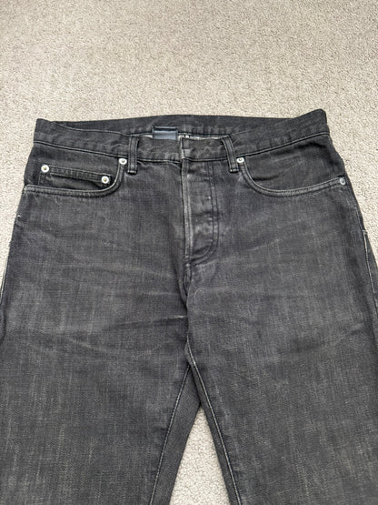Dior Homme by Hedi Slimane MIJ Faded Black Clawmark Denim Jeans