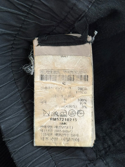 FW15 Rick Owens DRKSHDW Black Corduroy Creatch Cargo Pants