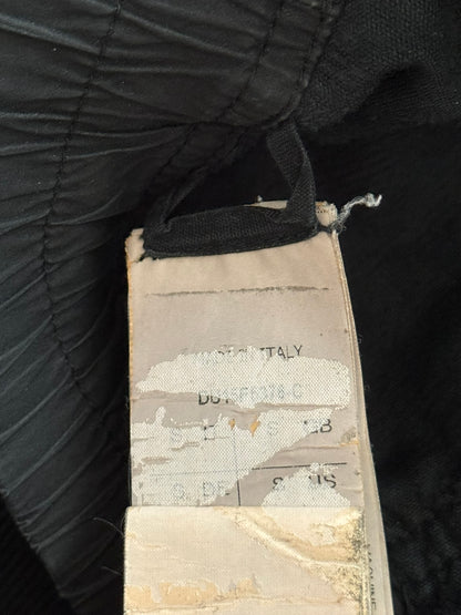 FW15 Rick Owens DRKSHDW Black Corduroy Creatch Cargo Pants