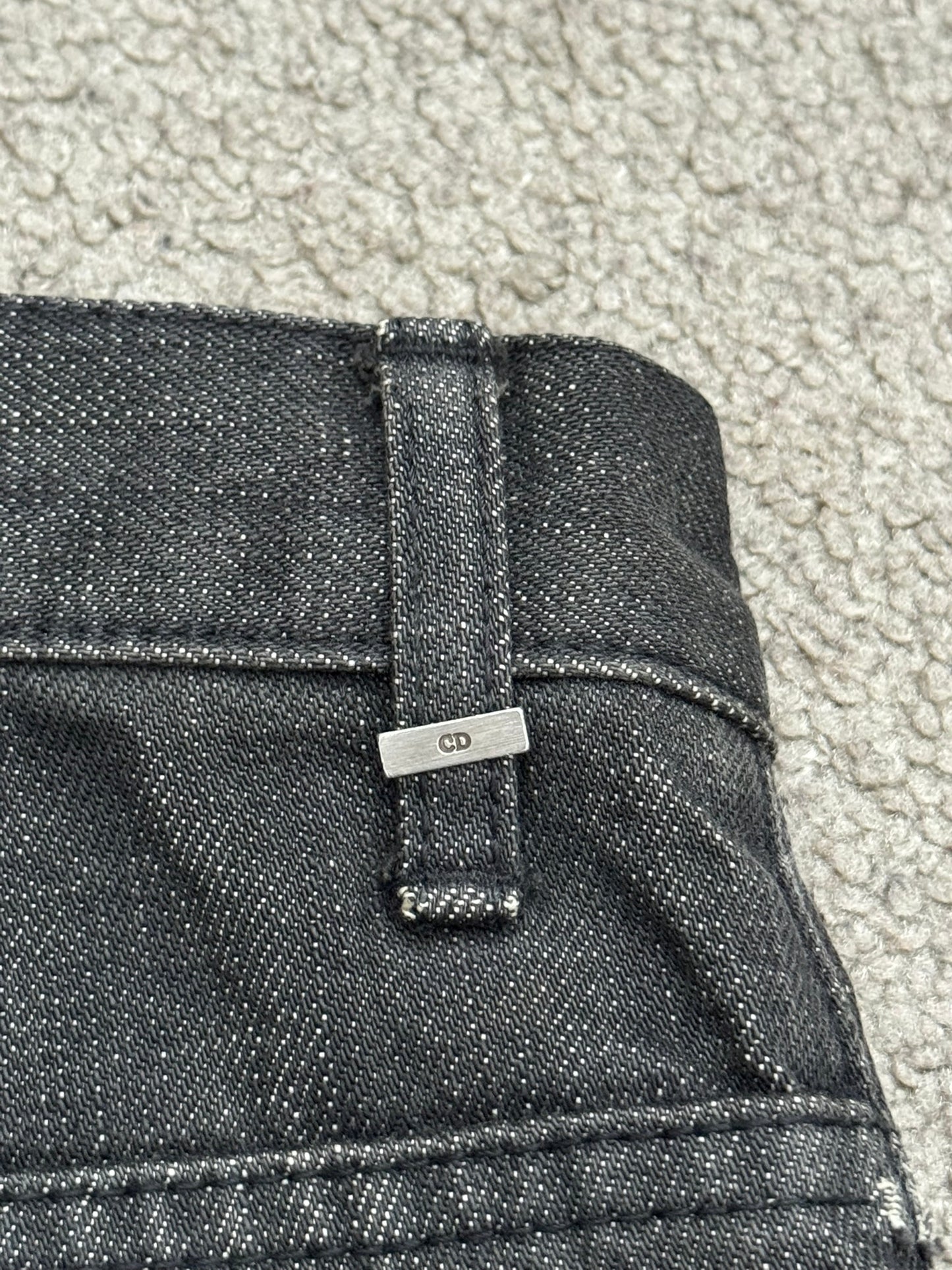 Dior Homme by Hedi Slimane MIJ Faded Black Clawmark Denim Jeans