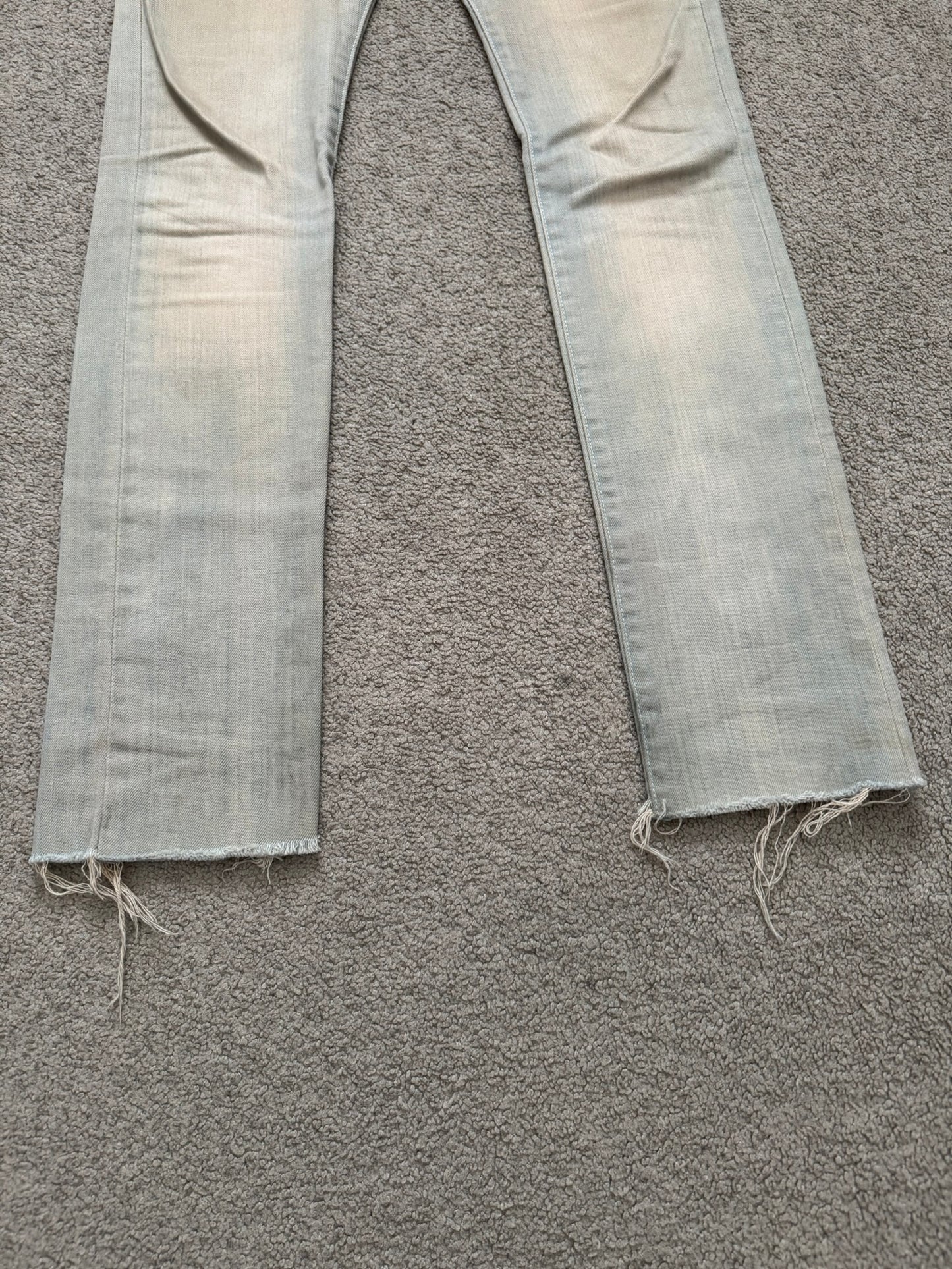 SS09 Dior Homme by Kris Van Assche Dirty Bleu Claire Reissue Denim Jeans