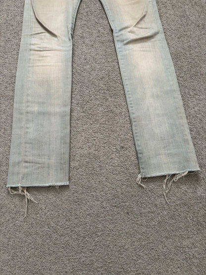 SS09 Dior Homme by Kris Van Assche Dirty Bleu Claire Reissue Denim Jeans