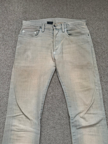 SS09 Dior Homme by Kris Van Assche Dirty Bleu Claire Reissue Denim Jeans