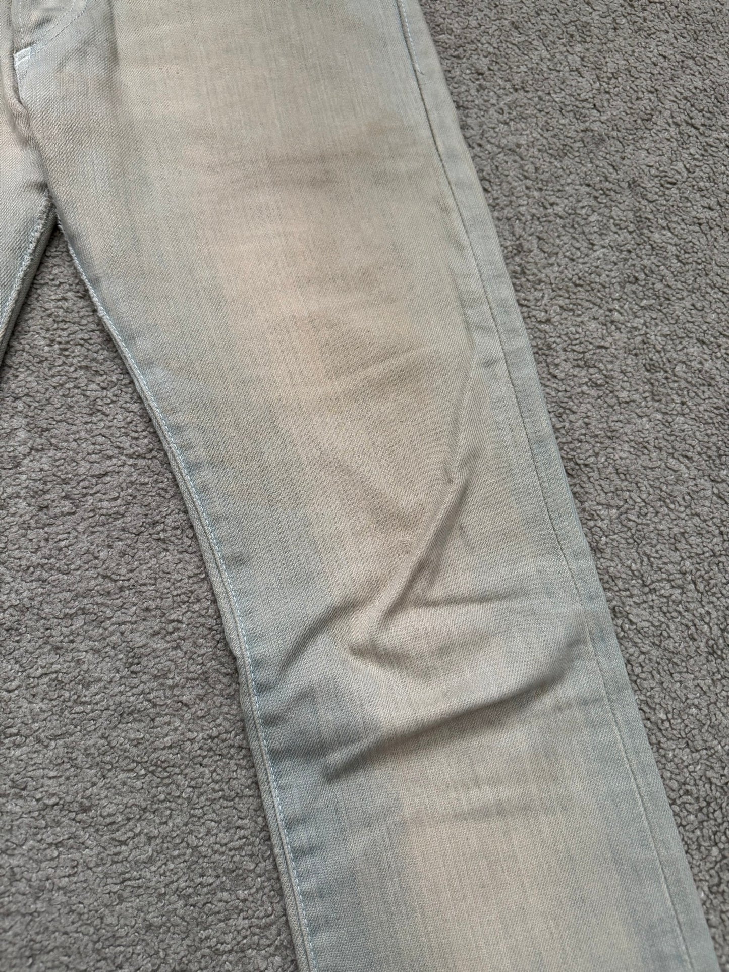 SS09 Dior Homme by Kris Van Assche Dirty Bleu Claire Reissue Denim Jeans