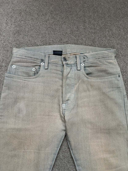 SS09 Dior Homme by Kris Van Assche Dirty Bleu Claire Reissue Denim Jeans