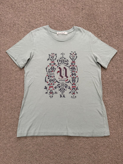 Undercover Medieval U Logo Graphic Mint Colored T Shirt