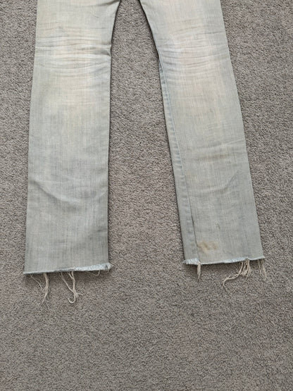 SS09 Dior Homme by Kris Van Assche Dirty Bleu Claire Reissue Denim Jeans