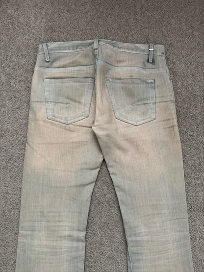 SS09 Dior Homme by Kris Van Assche Dirty Bleu Claire Reissue Denim Jeans
