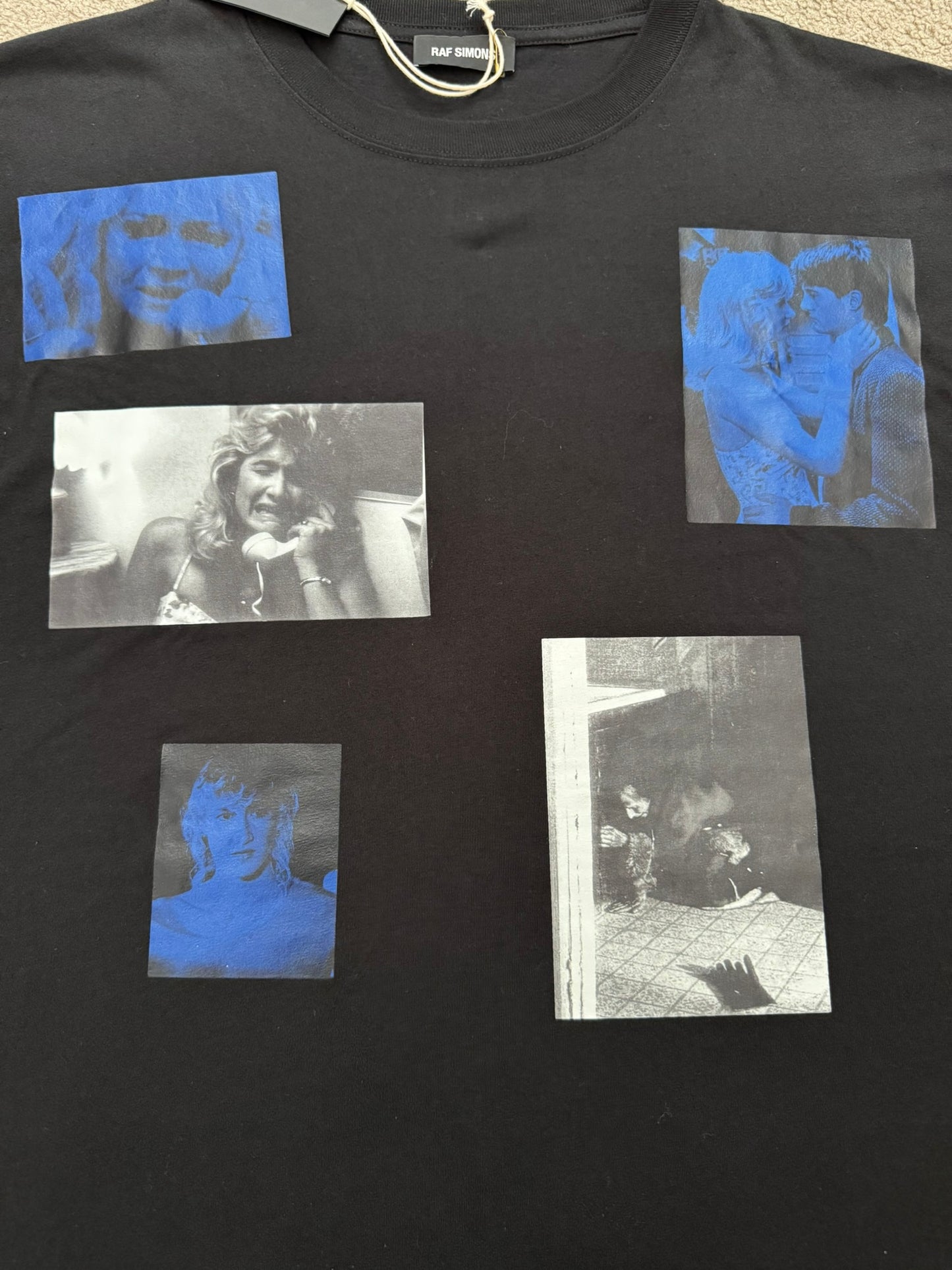 FW19 Raf Simons David Lynch Blue Velvet Patch T Shirt