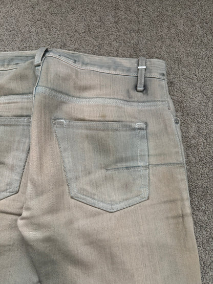 SS09 Dior Homme by Kris Van Assche Dirty Bleu Claire Reissue Denim Jeans