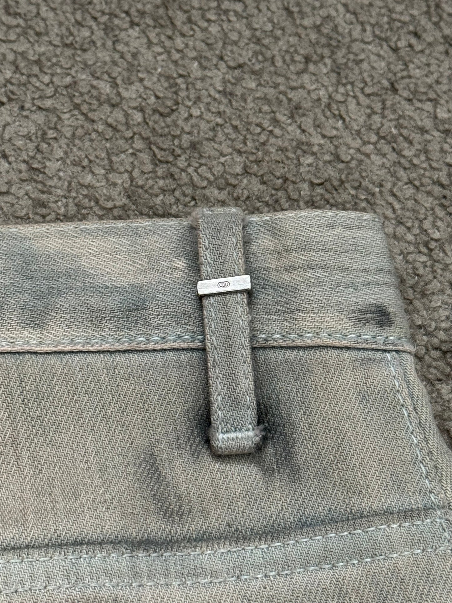 SS09 Dior Homme by Kris Van Assche Dirty Bleu Claire Reissue Denim Jeans