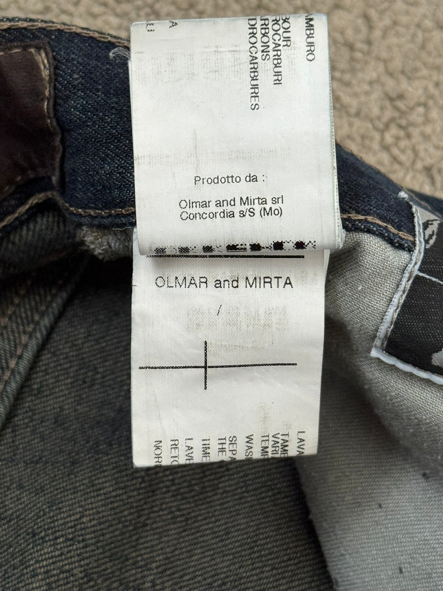 FW09 Rick Owens DRKSHDW Leather Panel Detroit Denim Jeans