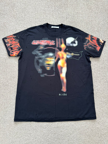 FW16 Givenchy by Riccardo Tisci Heavy Metal Split T Shirt