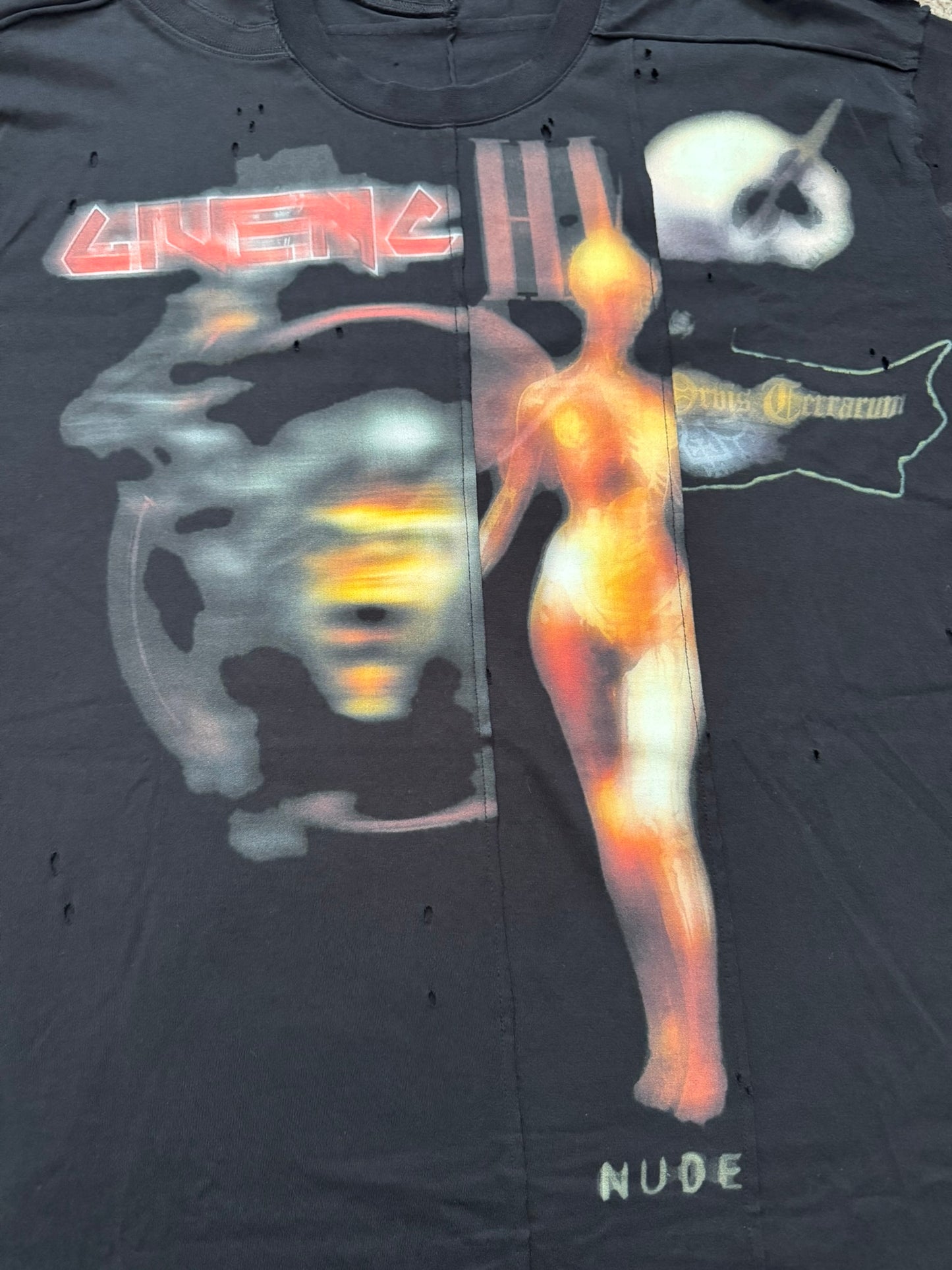 FW16 Givenchy by Riccardo Tisci Heavy Metal Split T Shirt