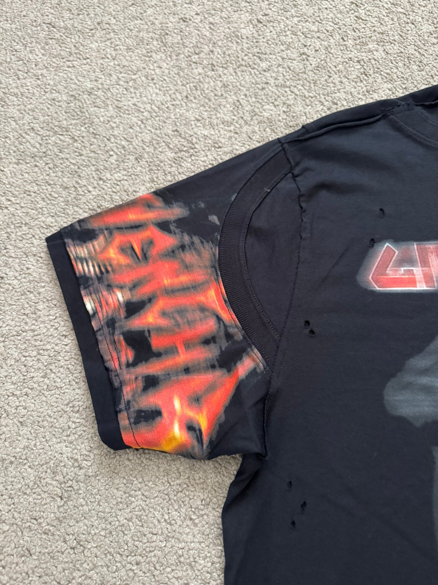 FW16 Givenchy by Riccardo Tisci Heavy Metal Split T Shirt