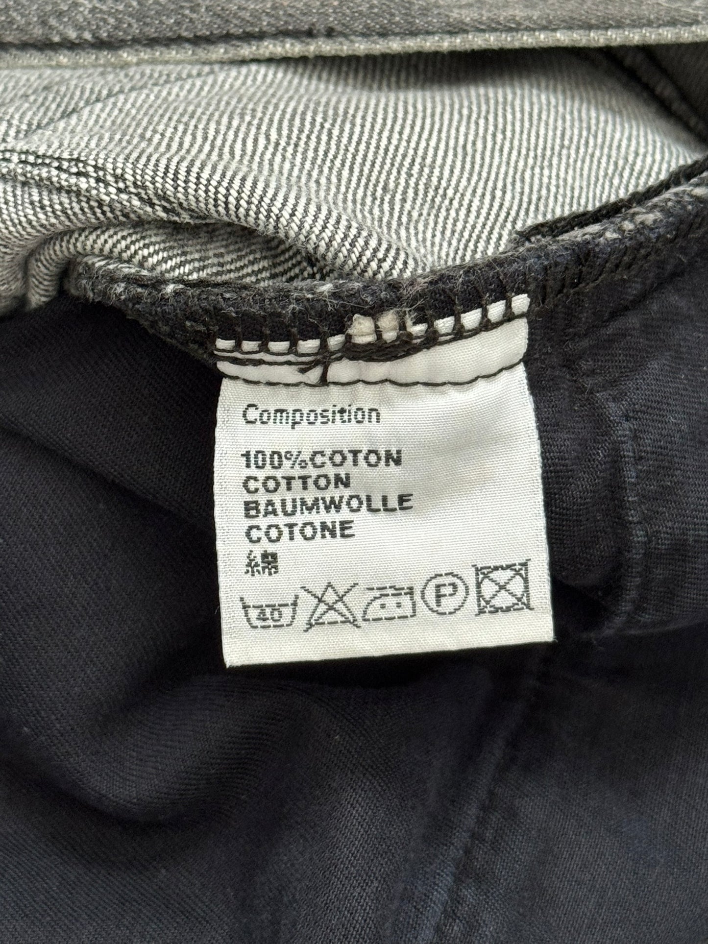 AW08 Dior Homme by Kris Van Assche Batik Wash Spiderweb Denim Jeans
