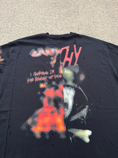 FW16 Givenchy by Riccardo Tisci Heavy Metal Split T Shirt
