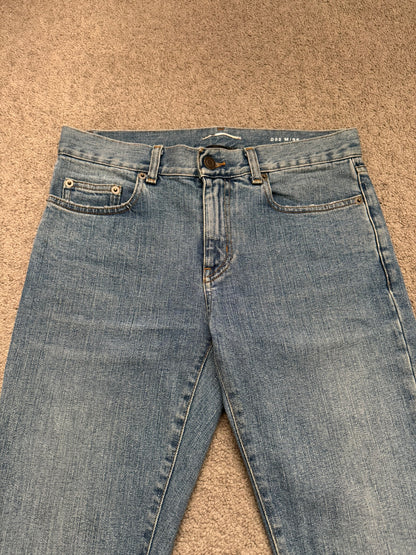 FW15 Saint Laurent by Hedi Slimane Knee Slit D02 Denim Jeans