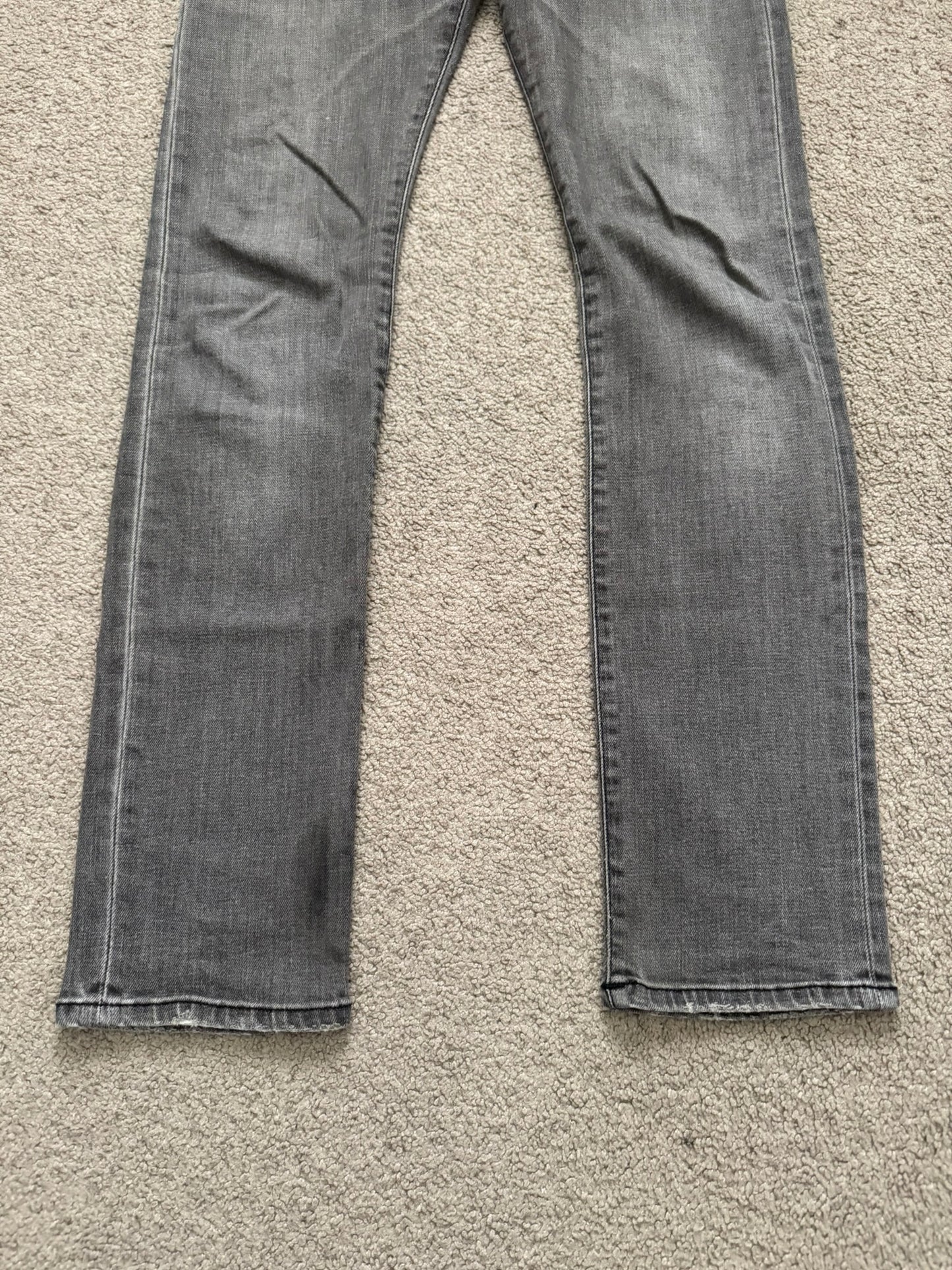 SS14 Saint Laurent by Hedi Slimane Grey Washed D01 Denim Jeans