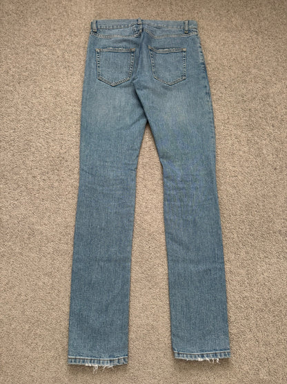 FW15 Saint Laurent by Hedi Slimane Knee Slit D02 Denim Jeans
