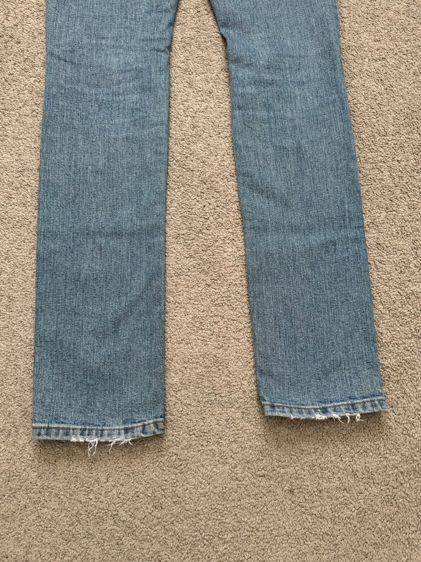 FW15 Saint Laurent by Hedi Slimane Knee Slit D02 Denim Jeans