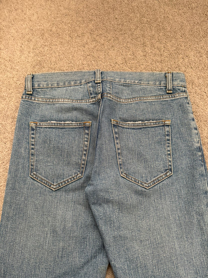 FW15 Saint Laurent by Hedi Slimane Knee Slit D02 Denim Jeans
