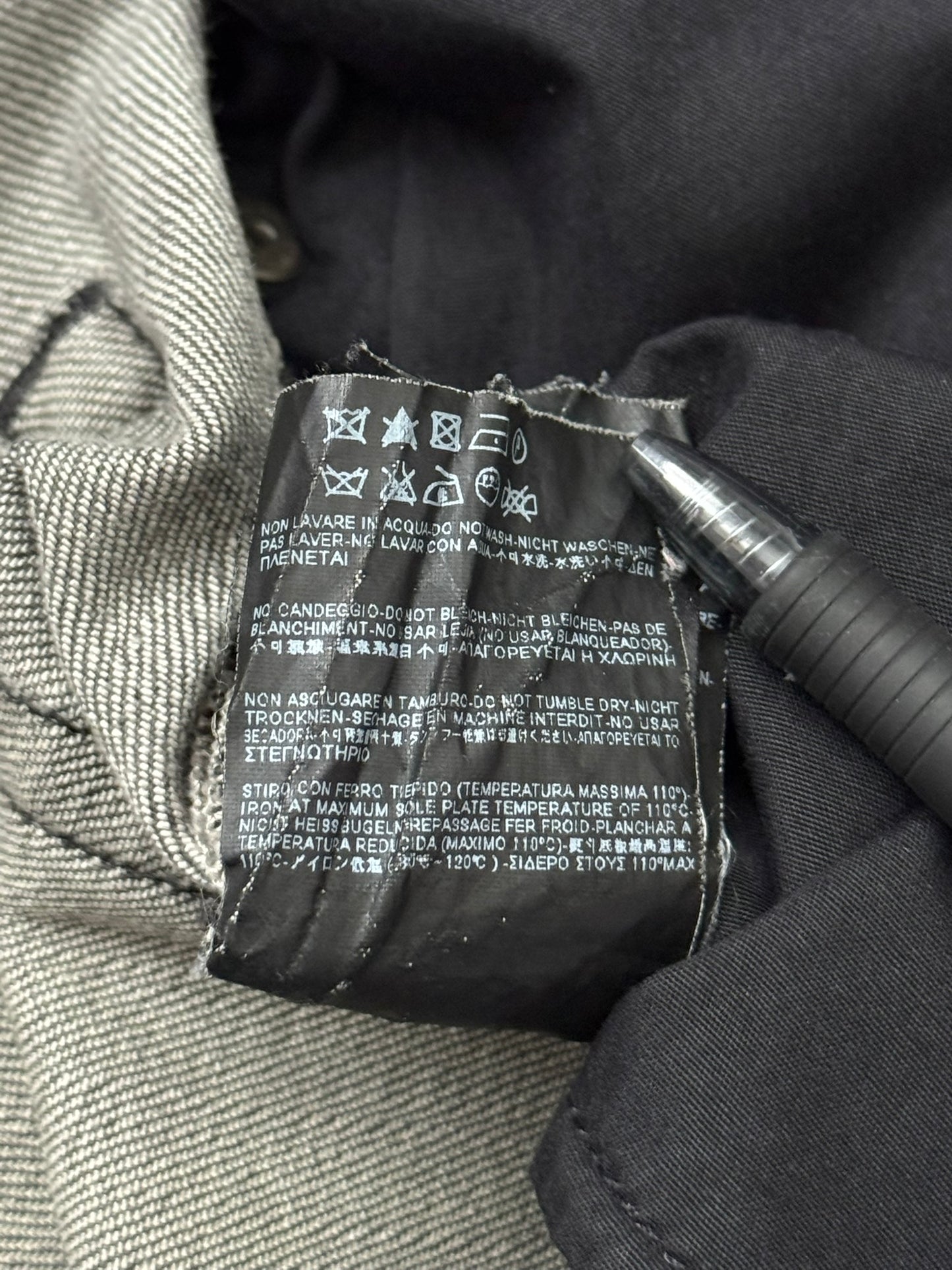 SS14 Saint Laurent by Hedi Slimane Grey Washed D01 Denim Jeans