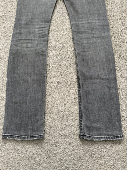 SS14 Saint Laurent by Hedi Slimane Grey Washed D01 Denim Jeans
