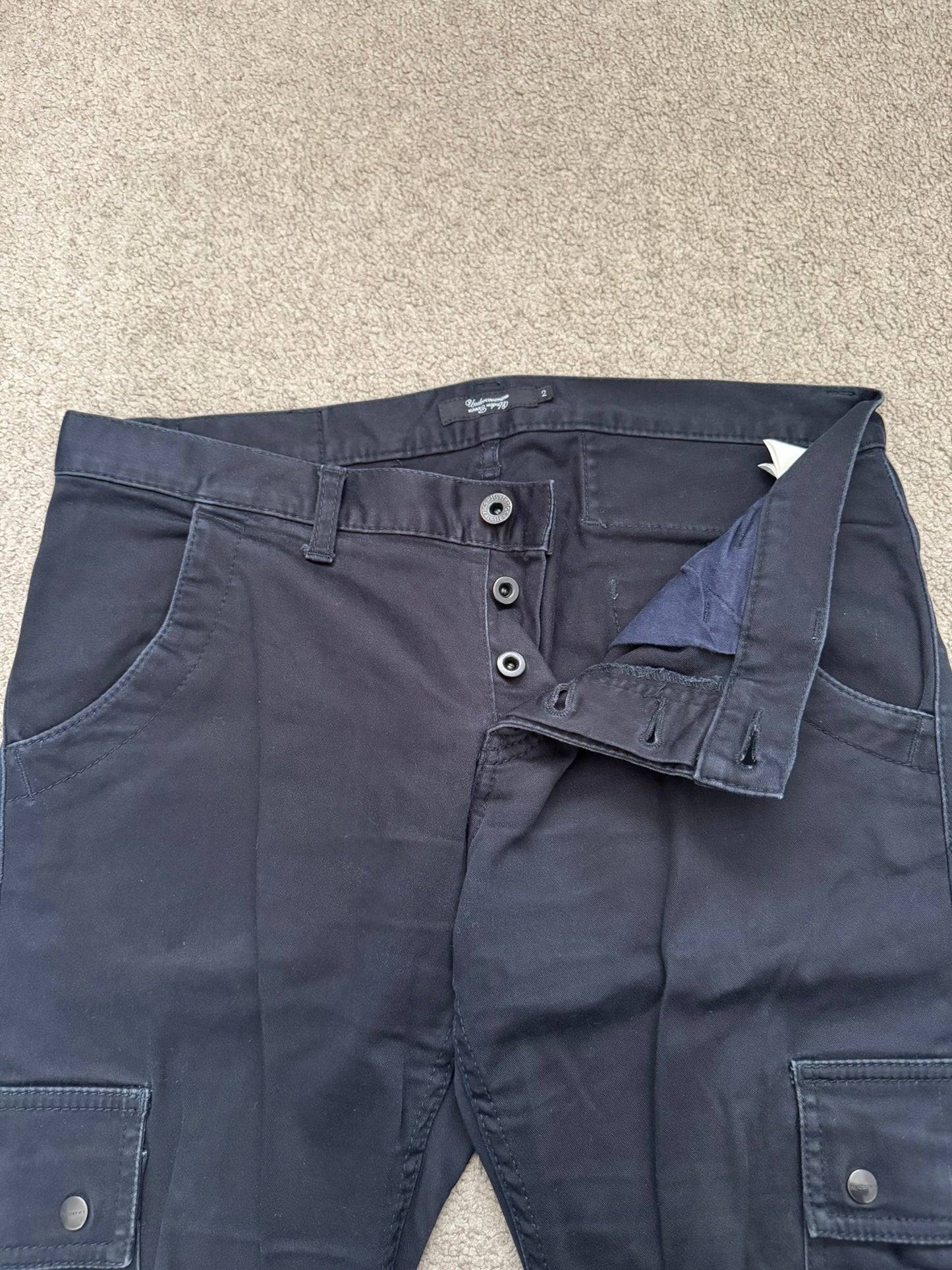 SS10 Undercover x Hysteric Glamour Lightning Bolt 3D Cargo Jeans