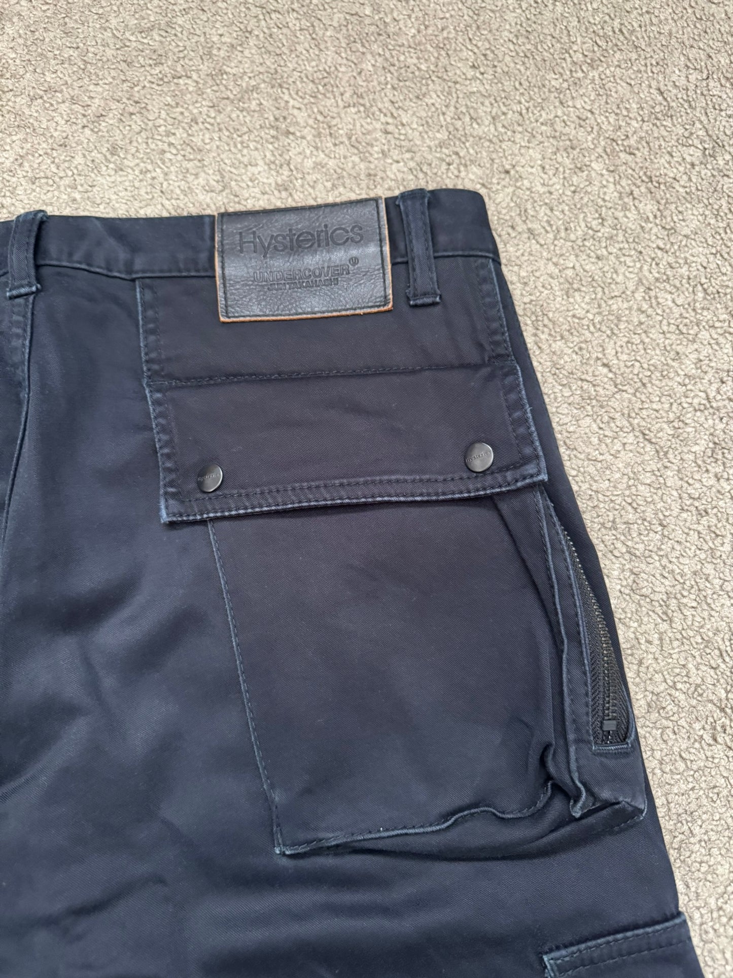 SS10 Undercover x Hysteric Glamour Lightning Bolt 3D Cargo Jeans