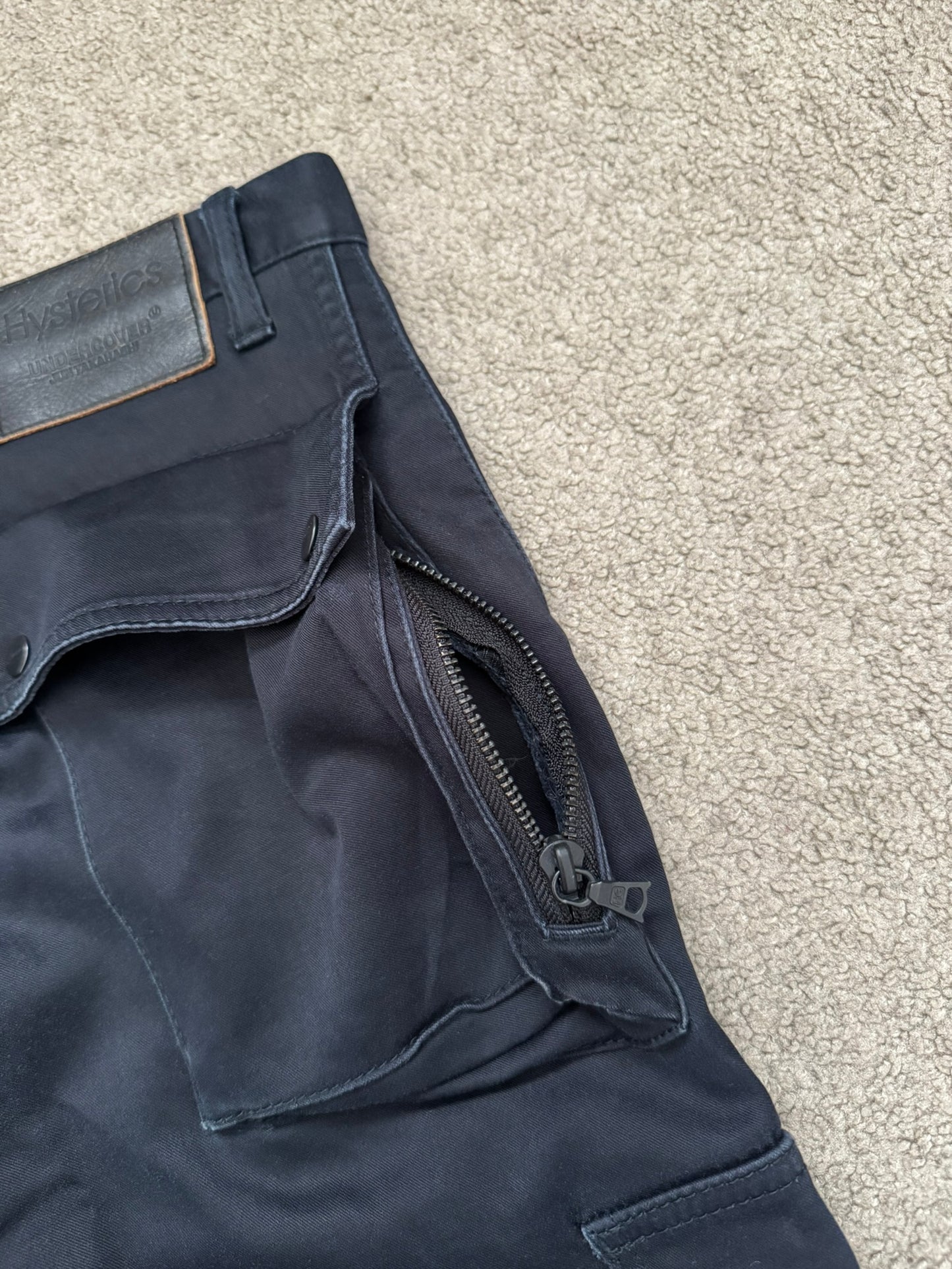 SS10 Undercover x Hysteric Glamour Lightning Bolt 3D Cargo Jeans
