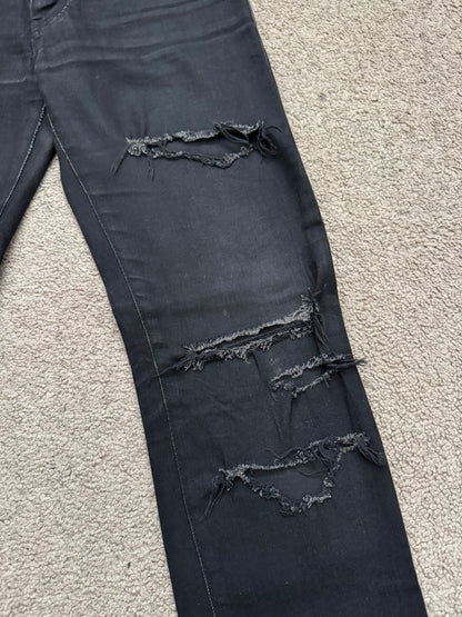 FW15 Saint Laurent by Hedi Slimane Crash Distressed Denim Jeans