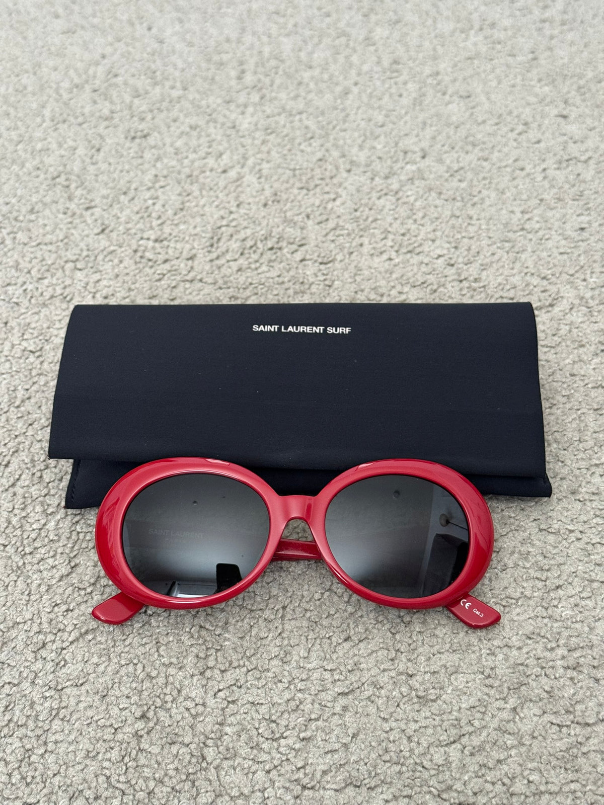 SS16 Saint Laurent by Hedi Slimane SL98 Surf Red Sunglasses