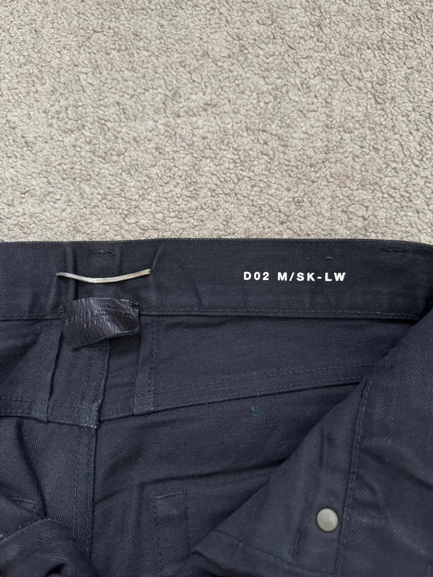 FW15 Saint Laurent by Hedi Slimane Crash Distressed Denim Jeans