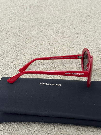 SS16 Saint Laurent by Hedi Slimane SL98 Surf Red Sunglasses