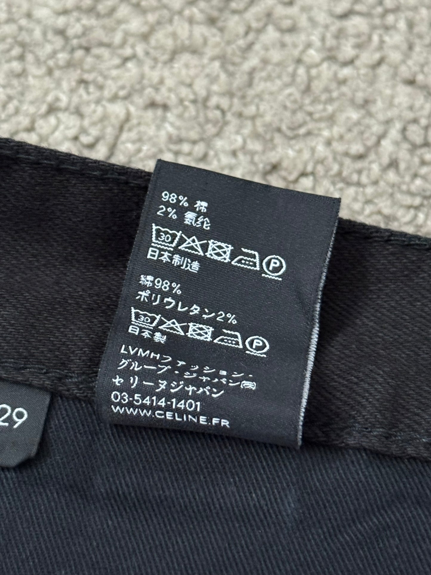 Celine by Hedi Slimane SK_003 Black Denim Jeans