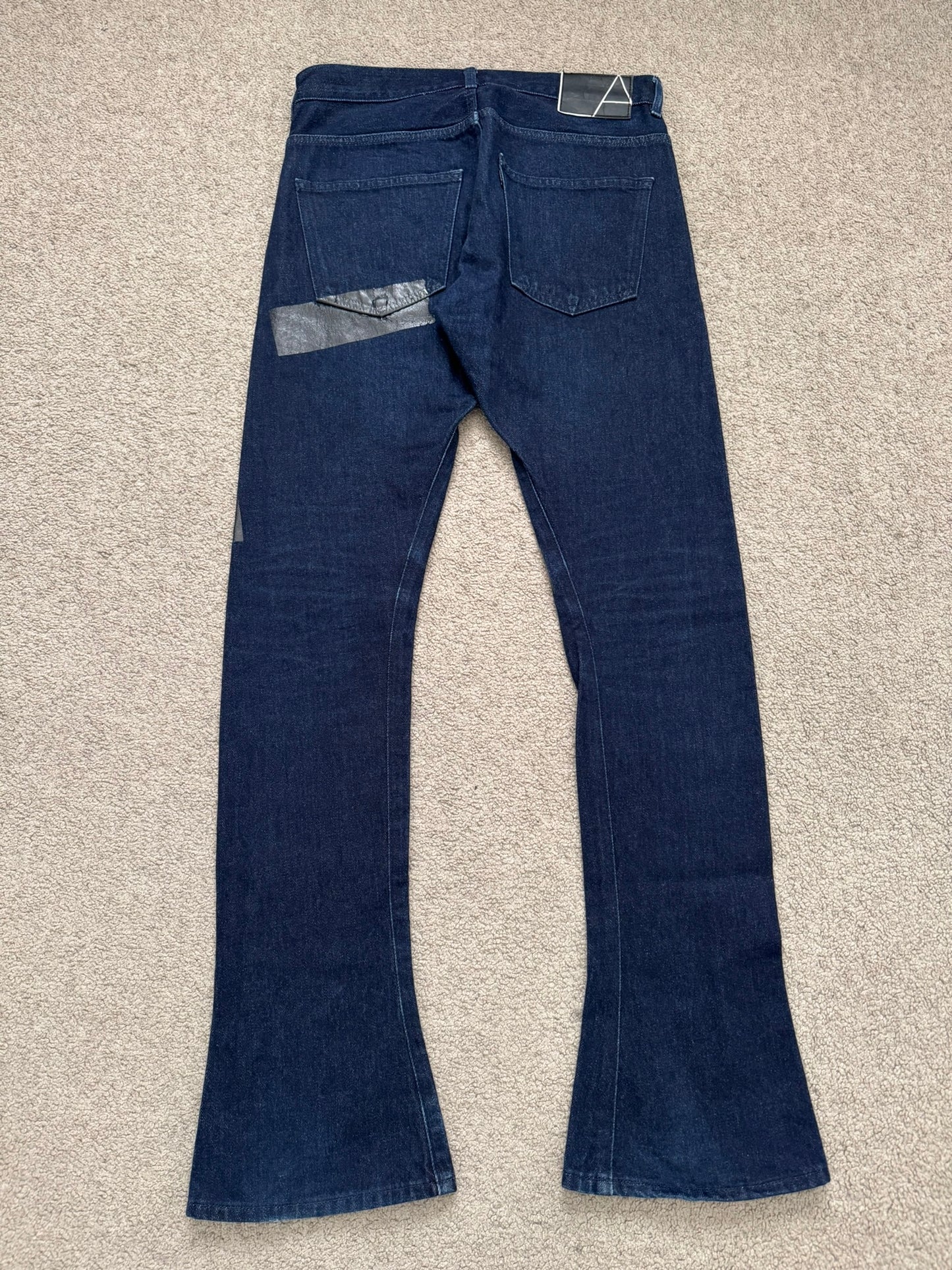 AW07 Lad Musician Indigo Tape Bootcut Flared Denim Jeans