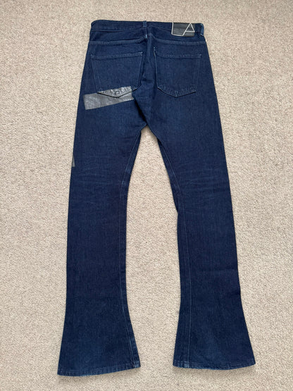 AW07 Lad Musician Indigo Tape Bootcut Flared Denim Jeans