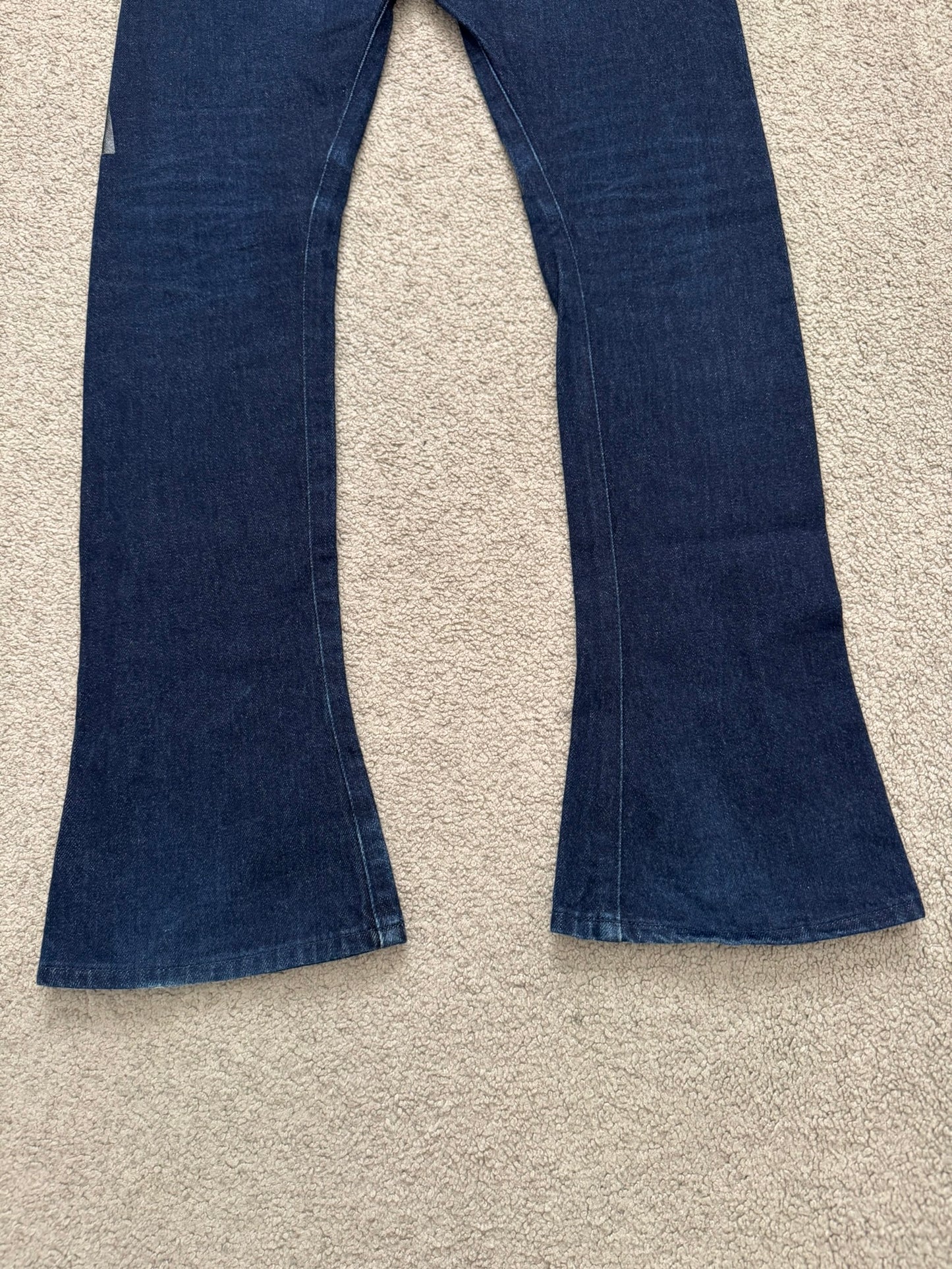 AW07 Lad Musician Indigo Tape Bootcut Flared Denim Jeans