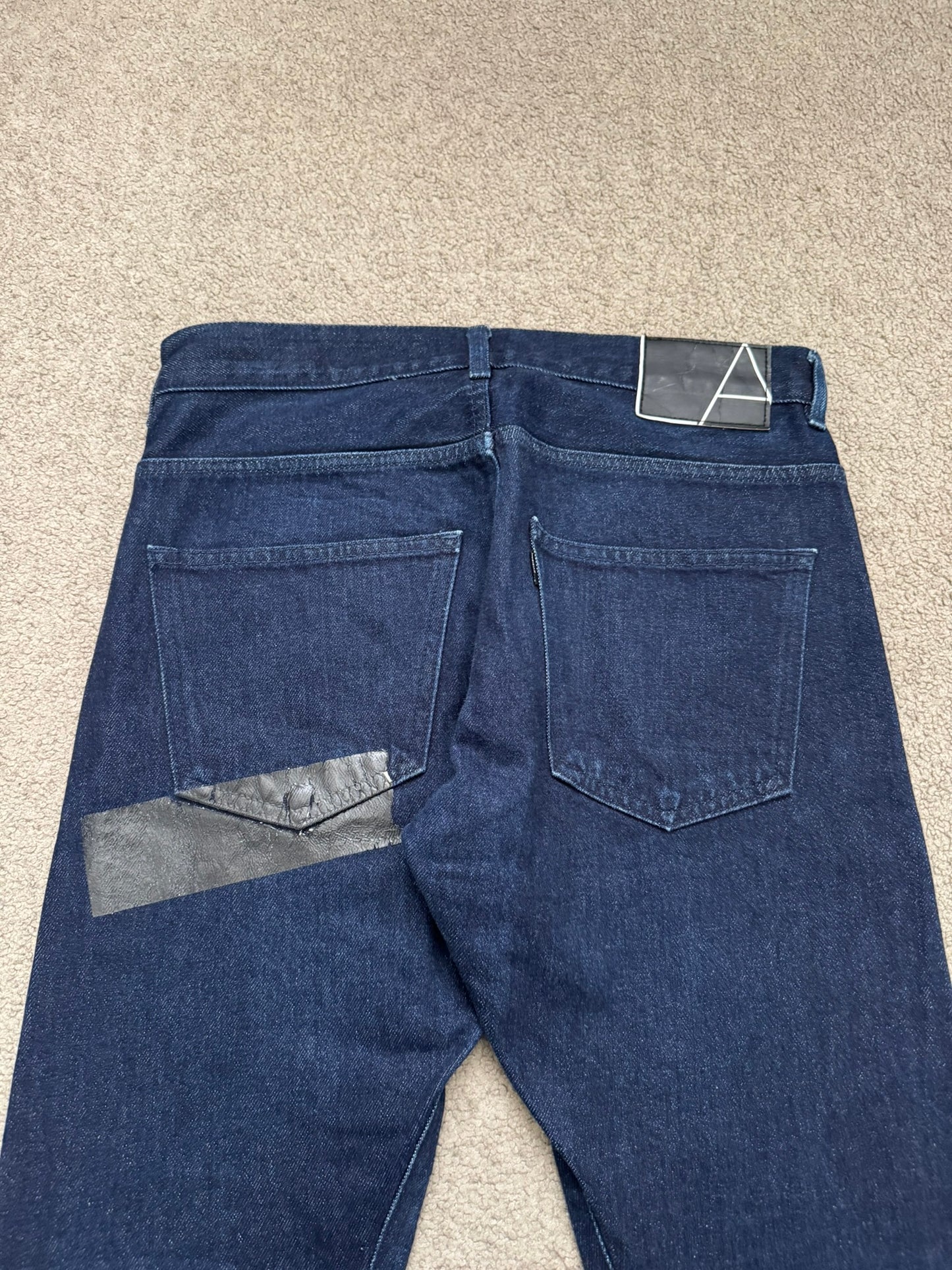 AW07 Lad Musician Indigo Tape Bootcut Flared Denim Jeans