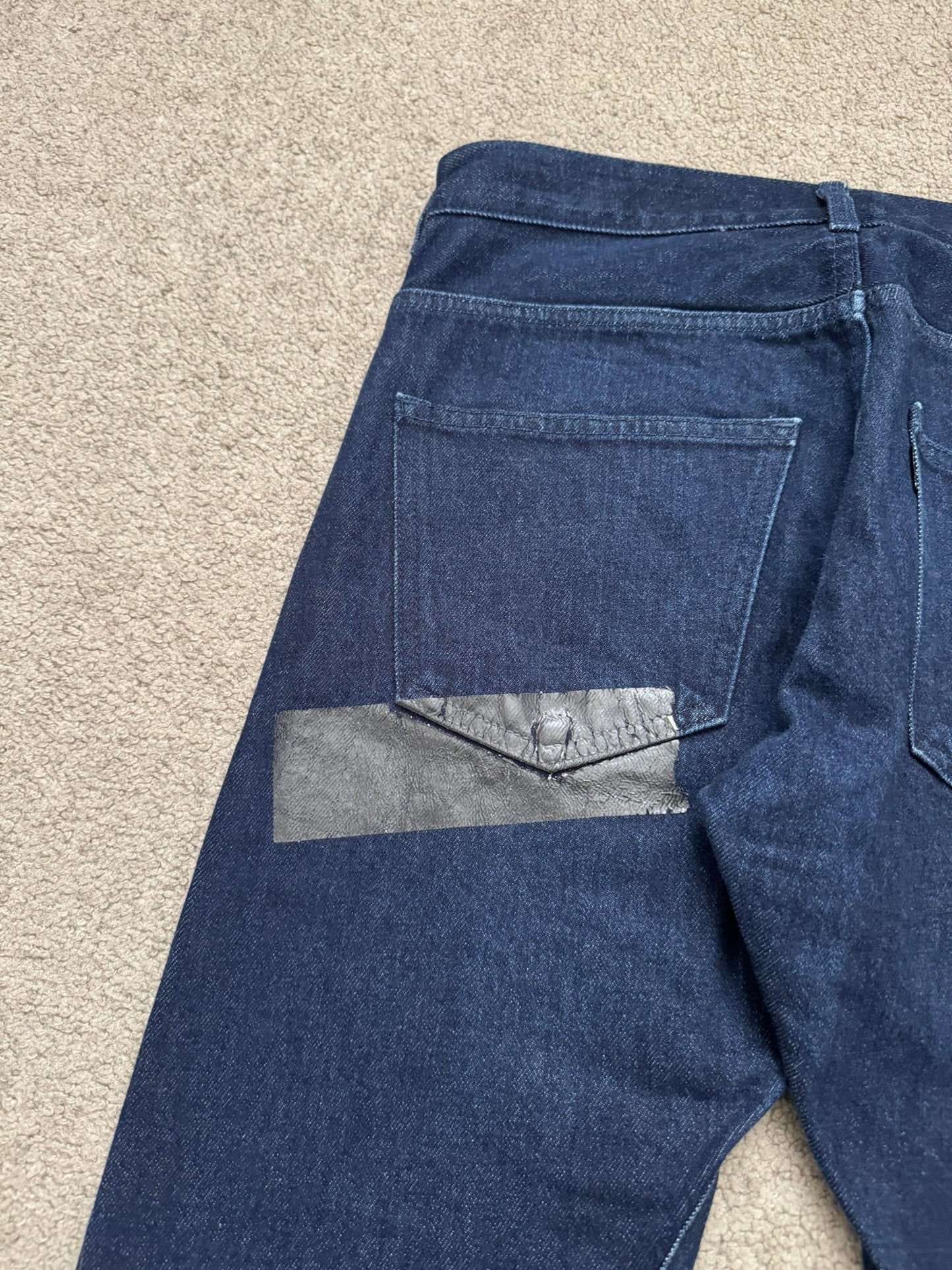 AW07 Lad Musician Indigo Tape Bootcut Flared Denim Jeans