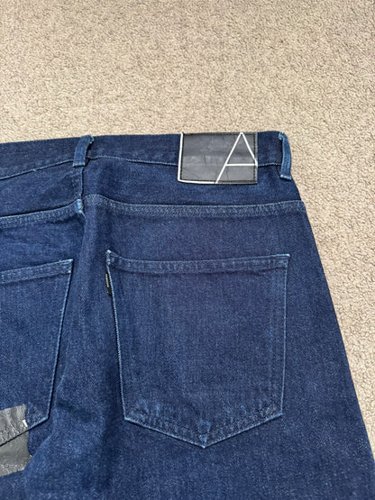 AW07 Lad Musician Indigo Tape Bootcut Flared Denim Jeans