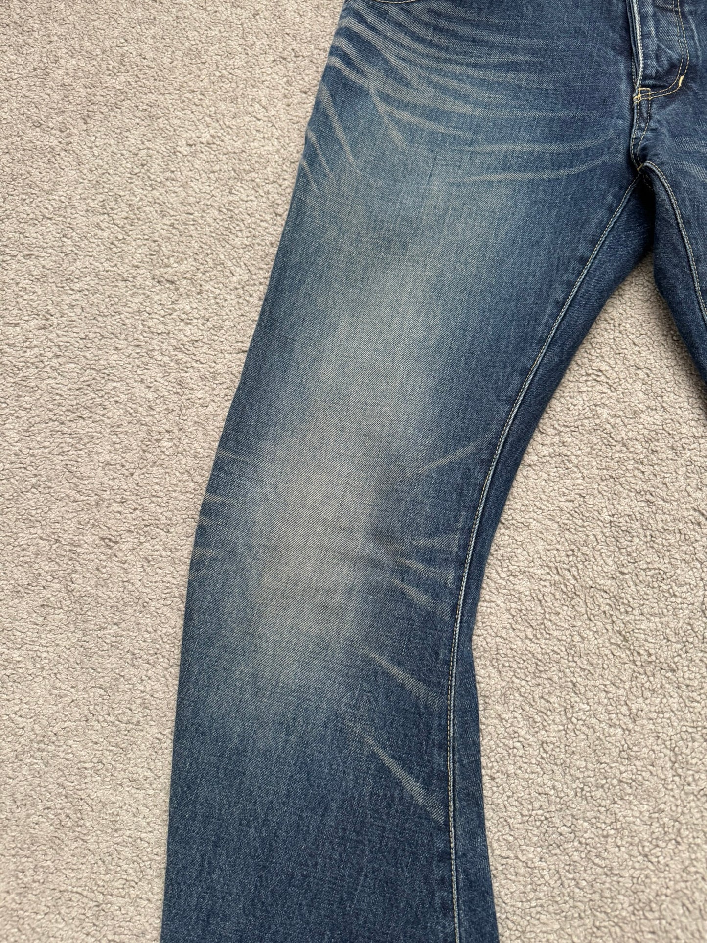 Kazuyuki Kumagai Attachment J-Cut Bootcut Flared Denim Jeans