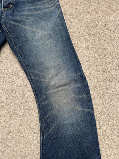 Kazuyuki Kumagai Attachment J-Cut Bootcut Flared Denim Jeans